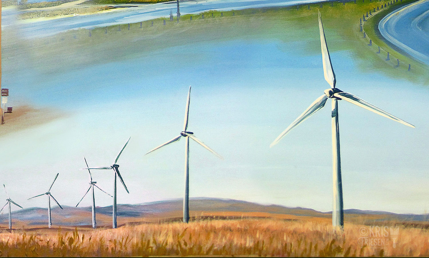 Calgary and Contemporary Energy Painting Kris Friesen Canadian Mural